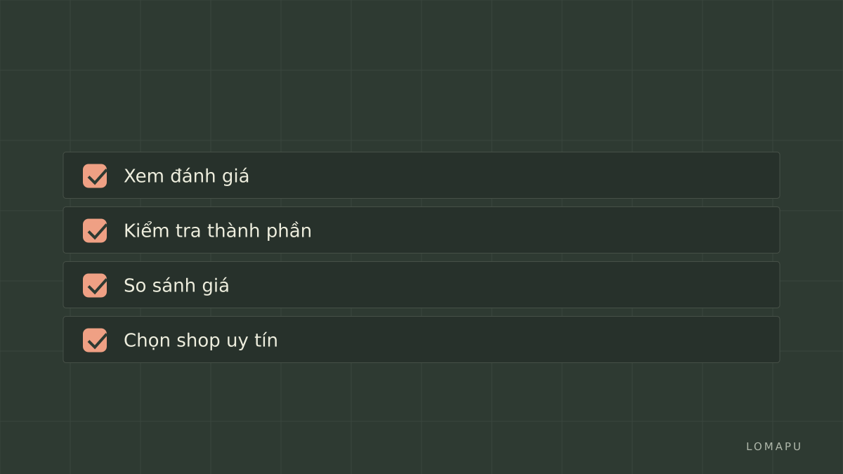Kiểm tra trước khi mua