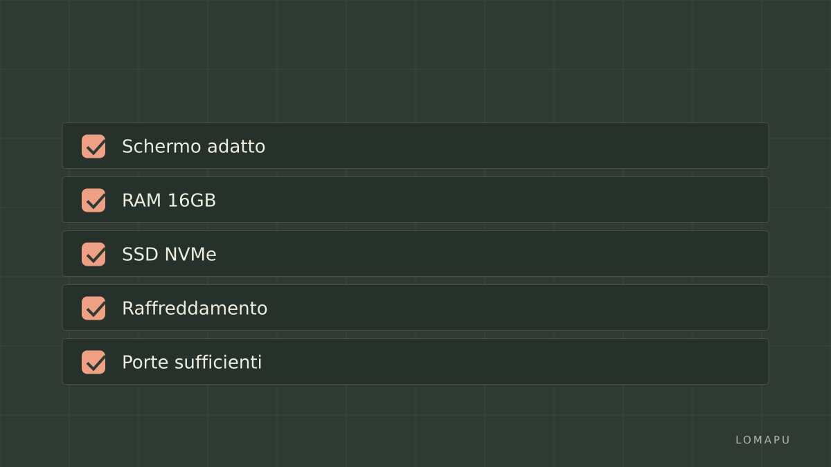 Checklist acquisto