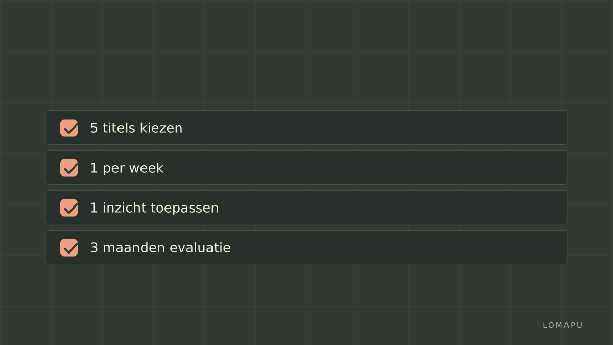 Checklist voor beslissen