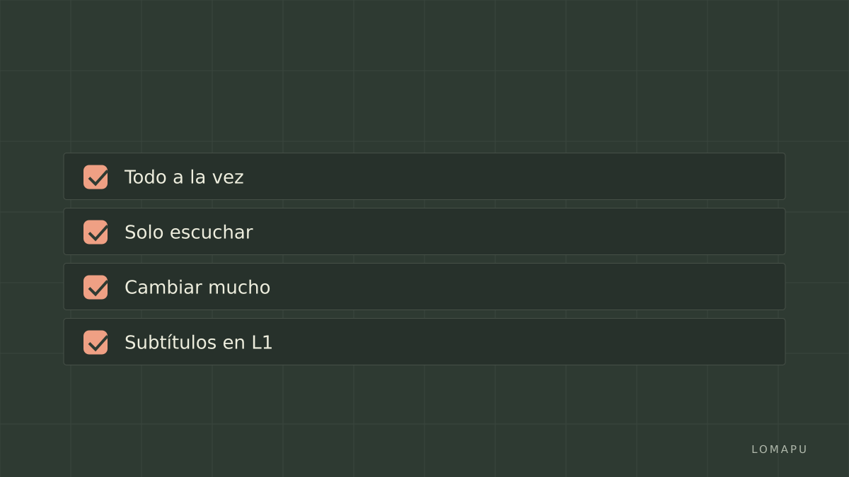 Errores comunes