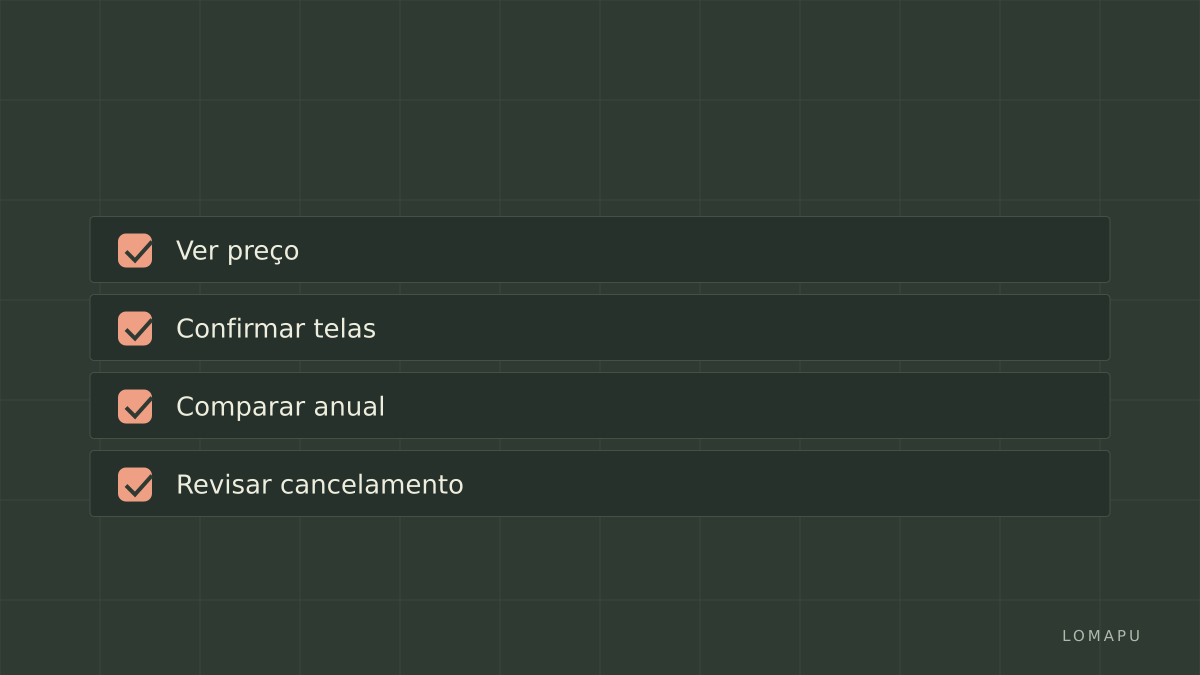 Checklist assinatura