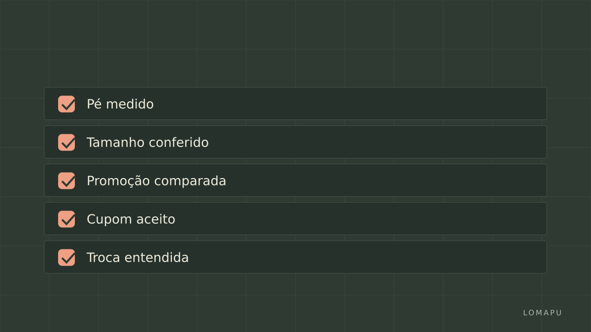 Lista antes de pagar