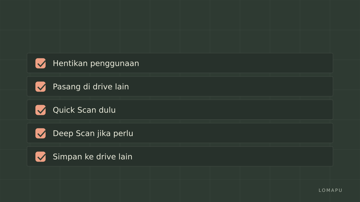 Checklist tindakan cepat