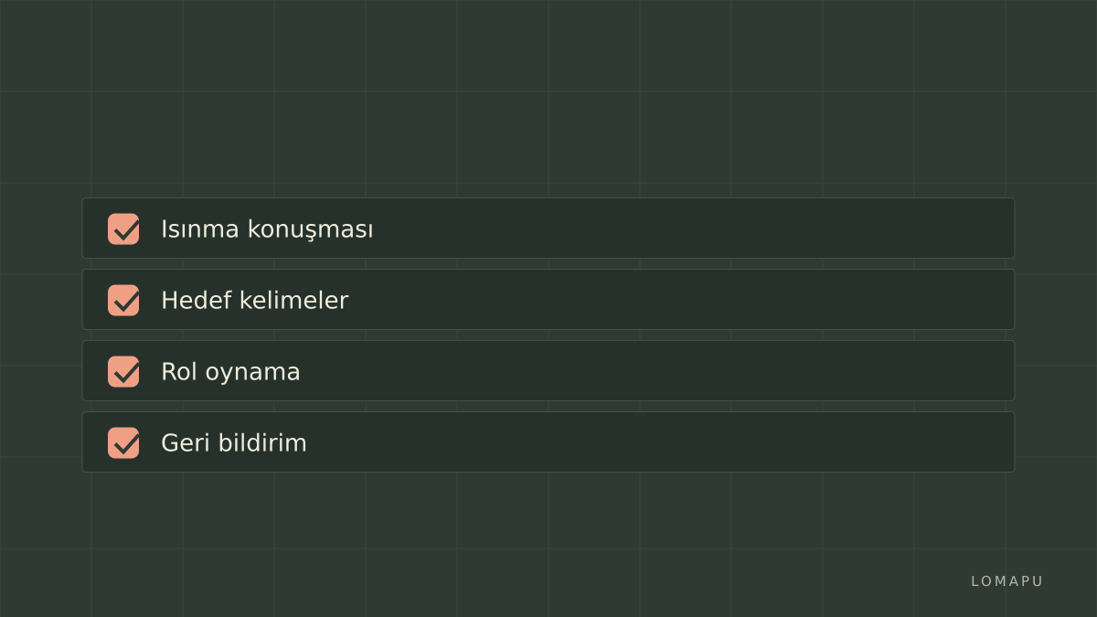 Günlük rutin kontrol listesi