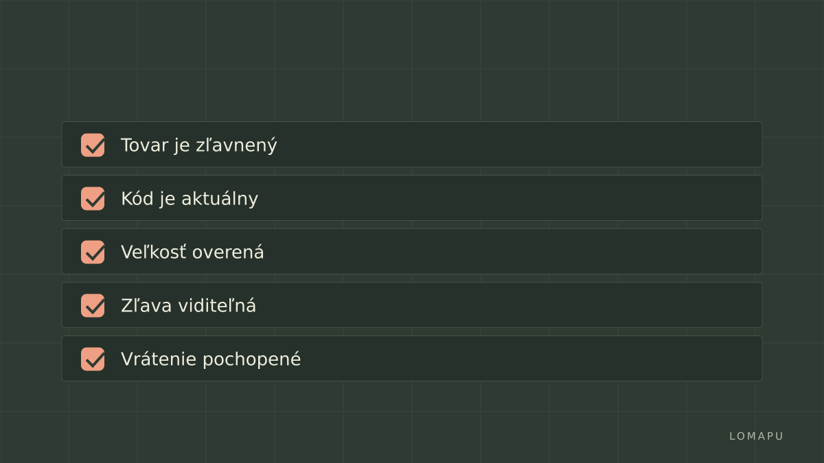 Kontrola pred zaplatením